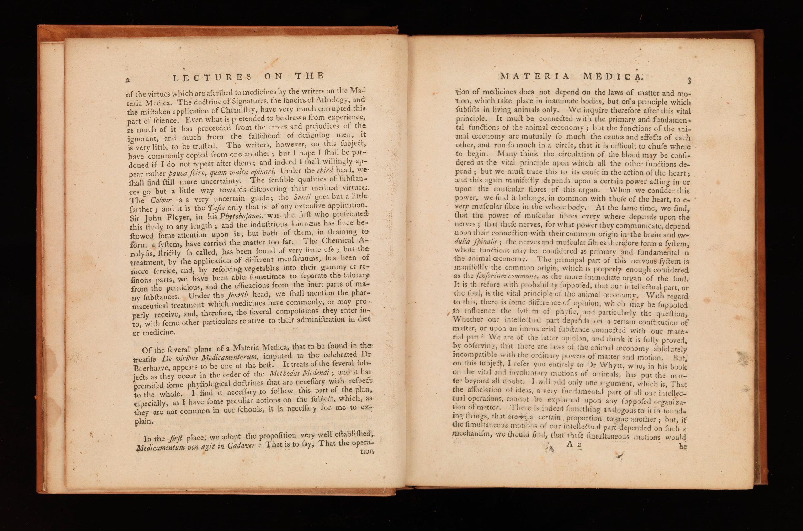 Lectures on the materia medica, as delivered by William Cullen, M.D., professor of medicine in the University of Edinburgh / Now published by permission of the author, and with many corrections from the collation of different manuscripts by the editors.