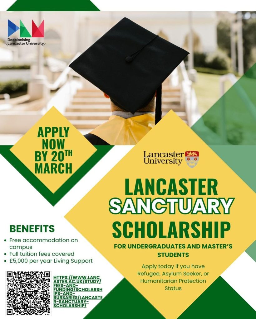 Lancaster Sanctuary Scholarship 2026: Supporting Students Seeking Safety Through Education