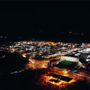 Campus at night