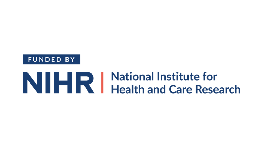 NIHR's logo when funding a project