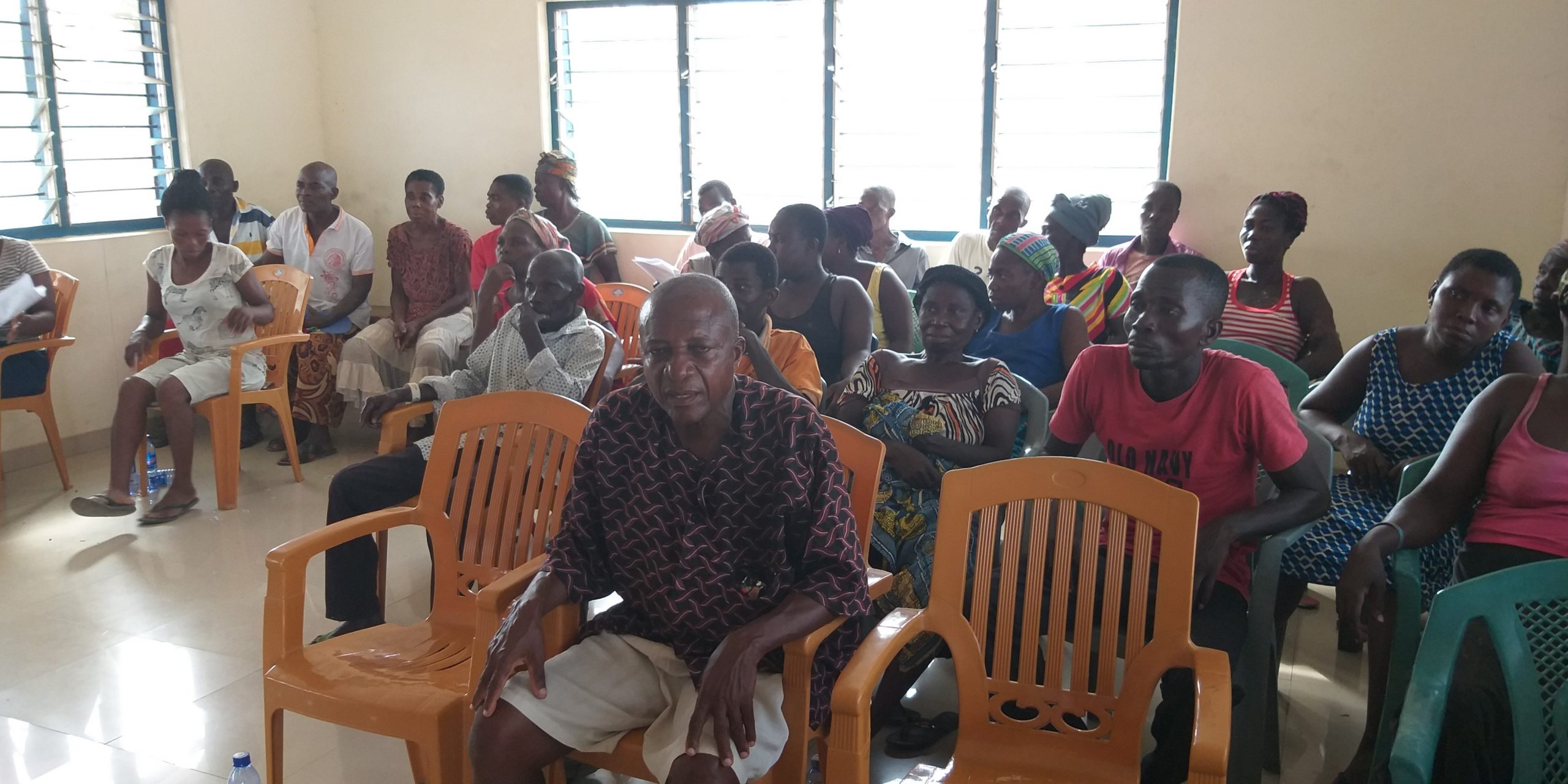 A section of farmers at the Okyereko Irrigation Scheme