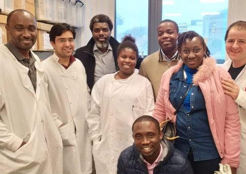Lancaster & University of Benin research team in the lab