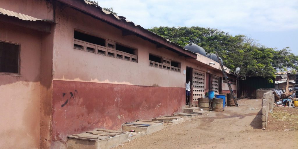 Public toilet in Jamestown Accra Ghana