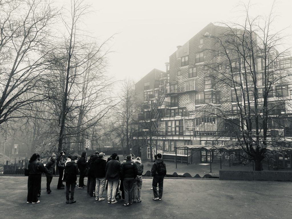Students at co-housing project in Brussels