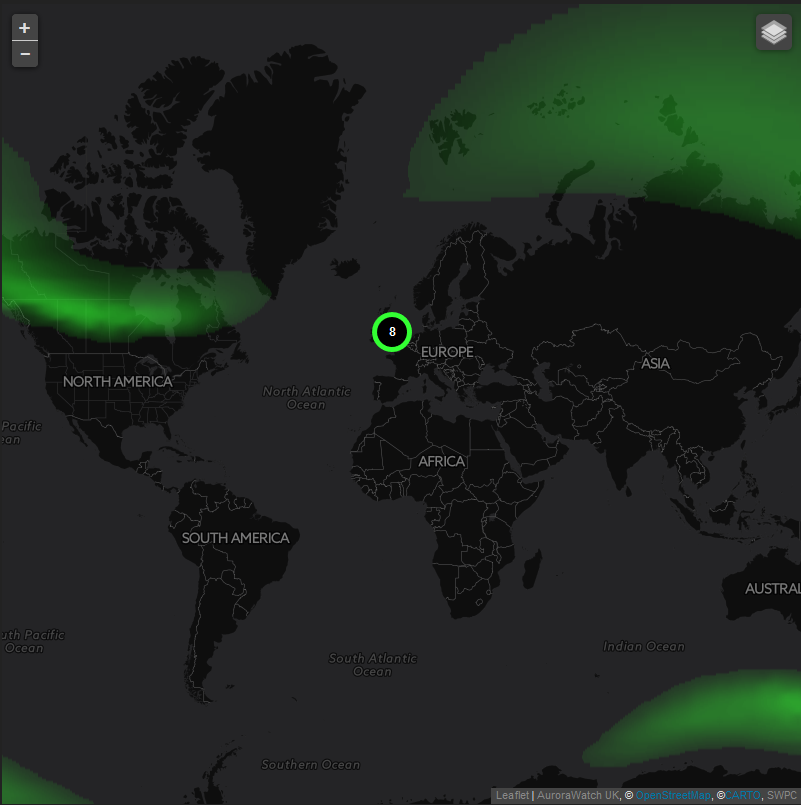 Ovation Aurora Forecast | AuroraWatch UK