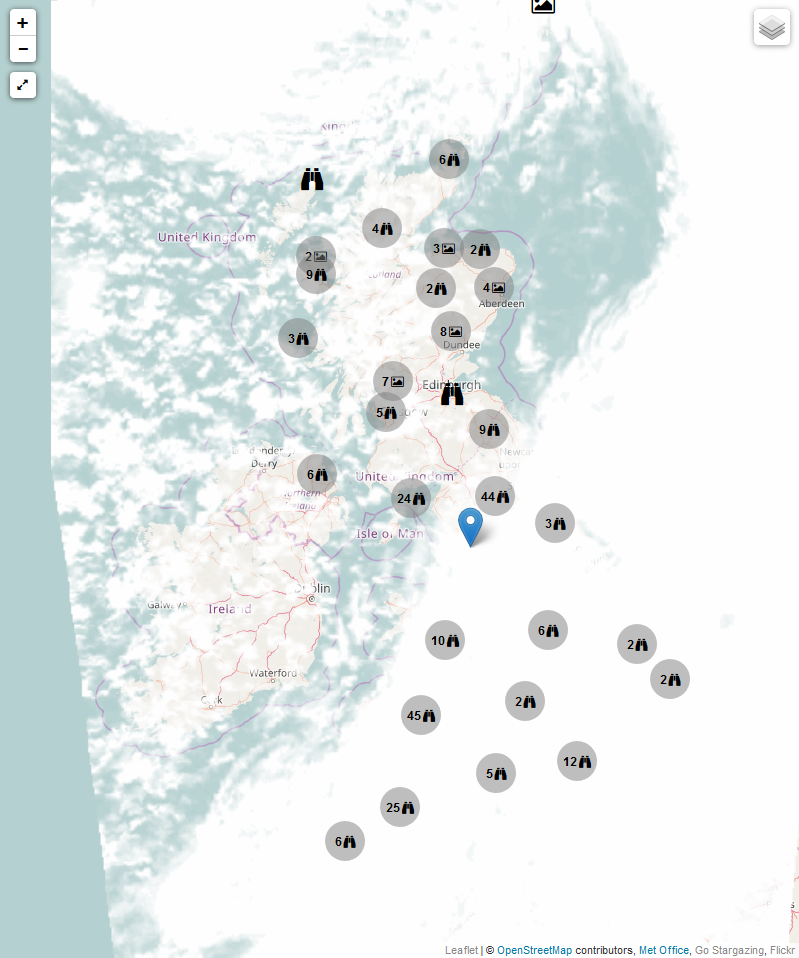 New! Aurora Map. | AuroraWatch UK