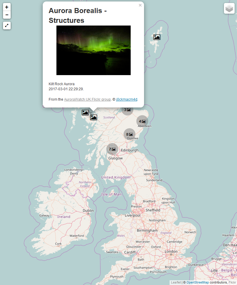 New! Aurora Map. | AuroraWatch UK