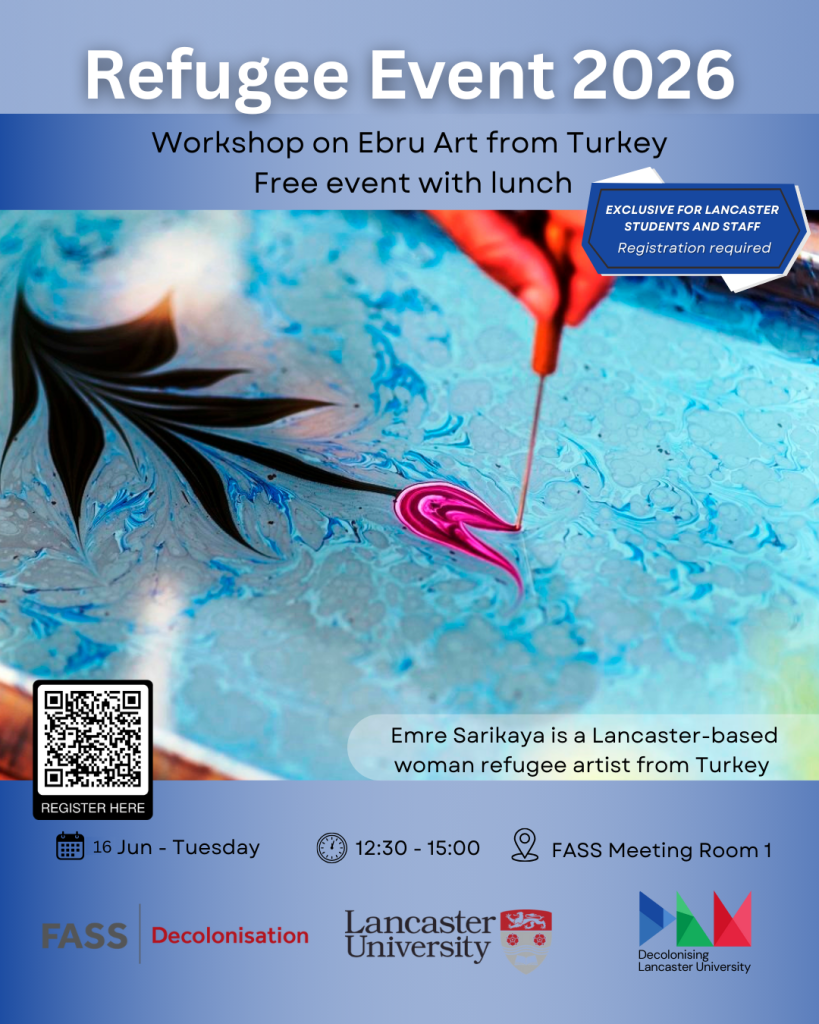 Refugee Week Event 2026: Introduction to Ebru Art from Turkey