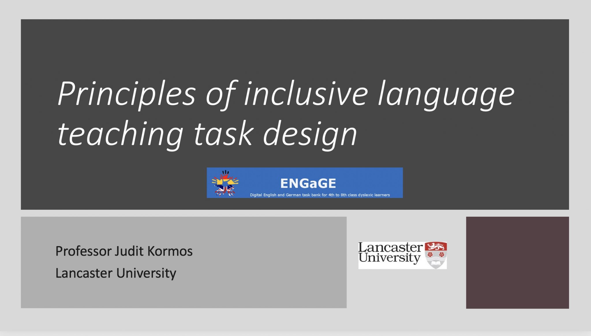 Videos and presentations | Specific learning difficulties and the ...