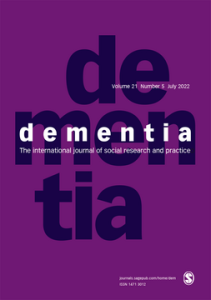 Cover for Dementia journal