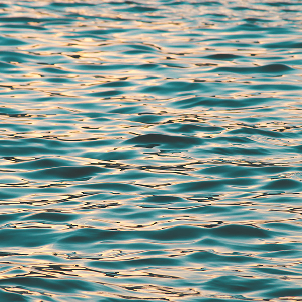 Ripples of water